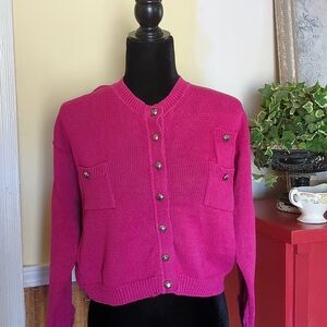 Vintage Forenza Athletic Sportswear Pink Large Sweater